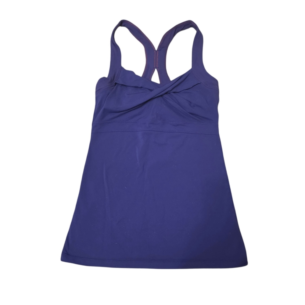 Athleta Womans Jaya 2 Twisted Purple Workout Tank Top